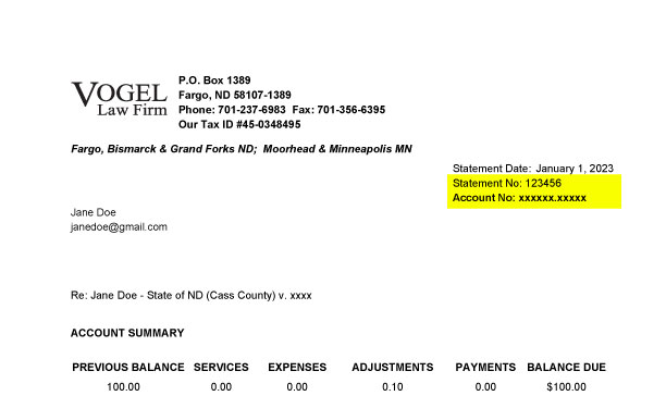 Online Bill Pay Invoice Image