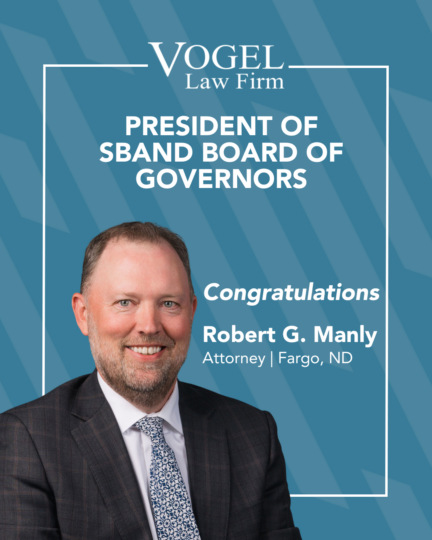 President of the State Bar Association of North Dakota (SBAND) Board of Governors