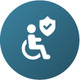 Long Term Disabilitywhite Icon Long Term Disability icon