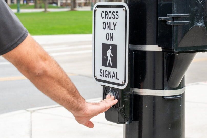 Pedestrian Crossing Signal Button